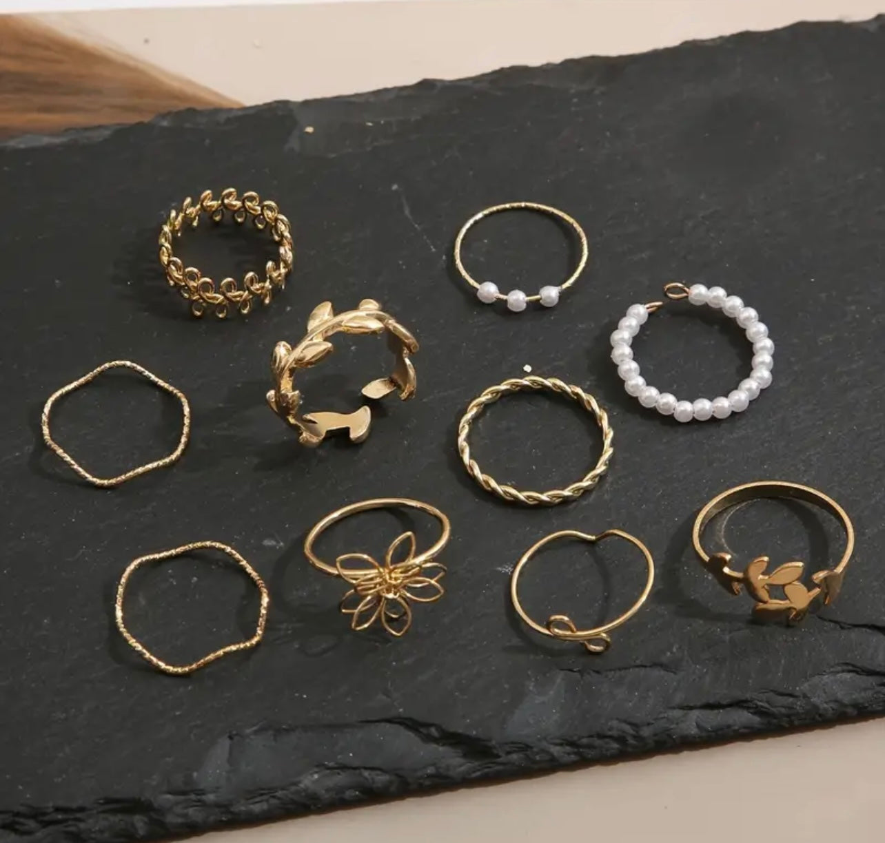 BohoBloom Minimalist Ring Set