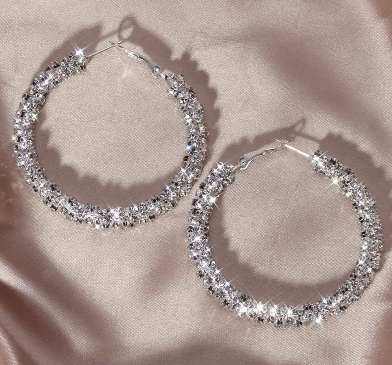 Diamond Orbit Hoop Earrings