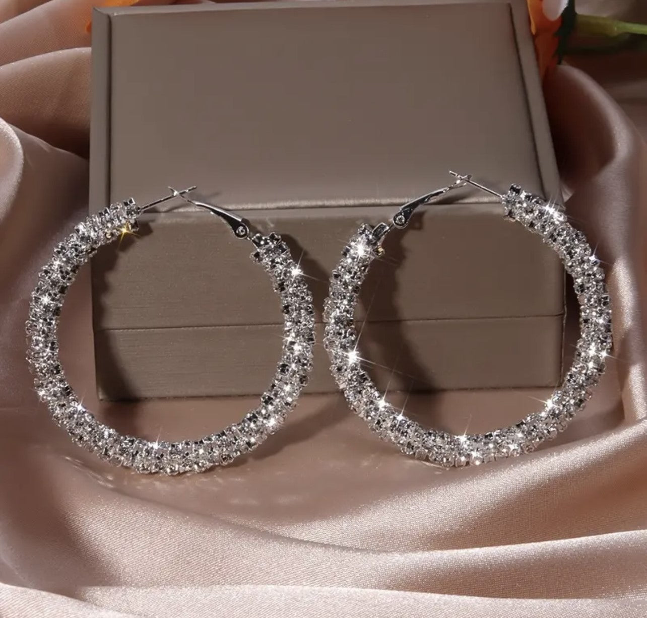 Diamond Orbit Hoop Earrings