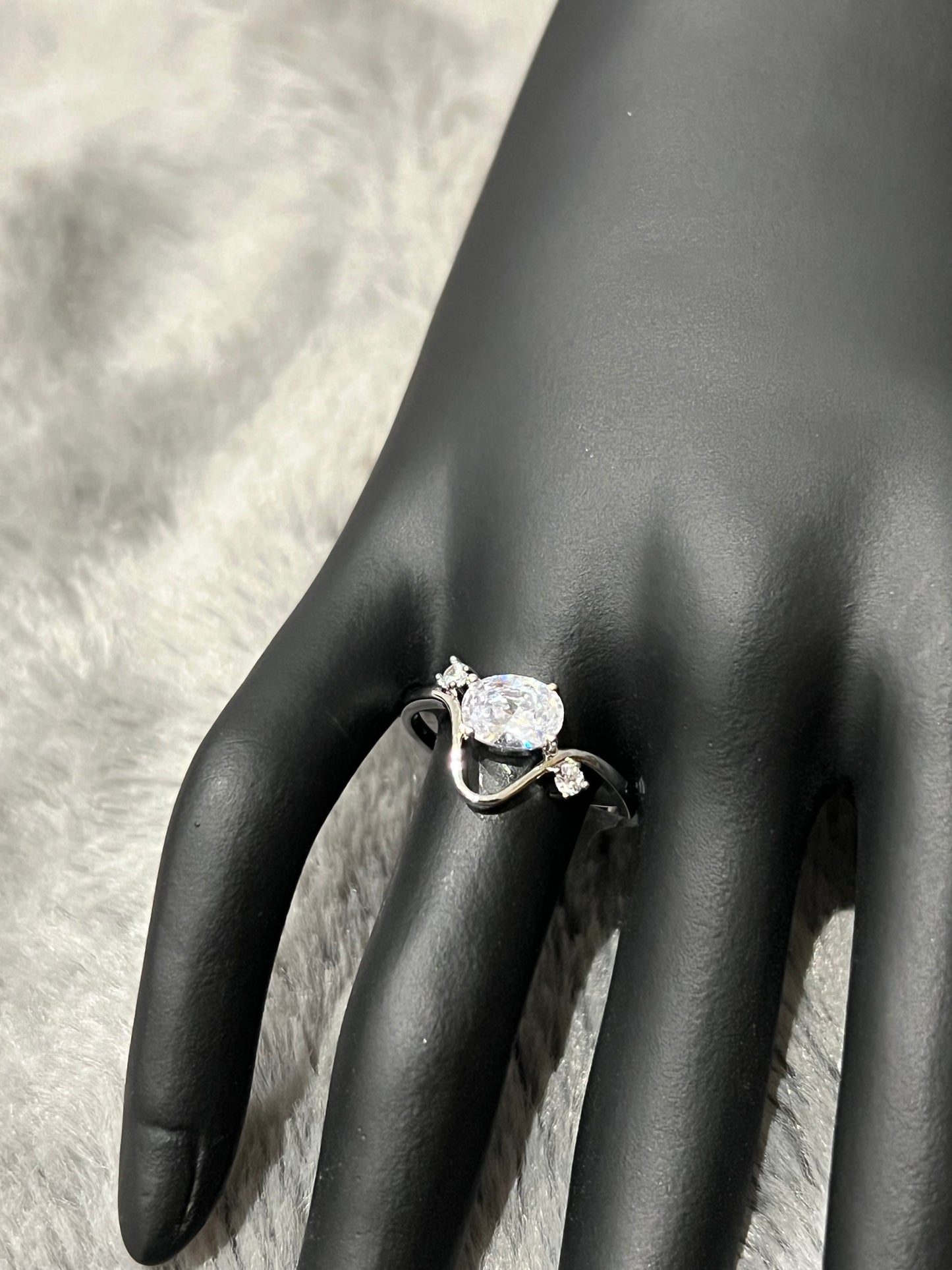 Oval Serenity Diamond Ring