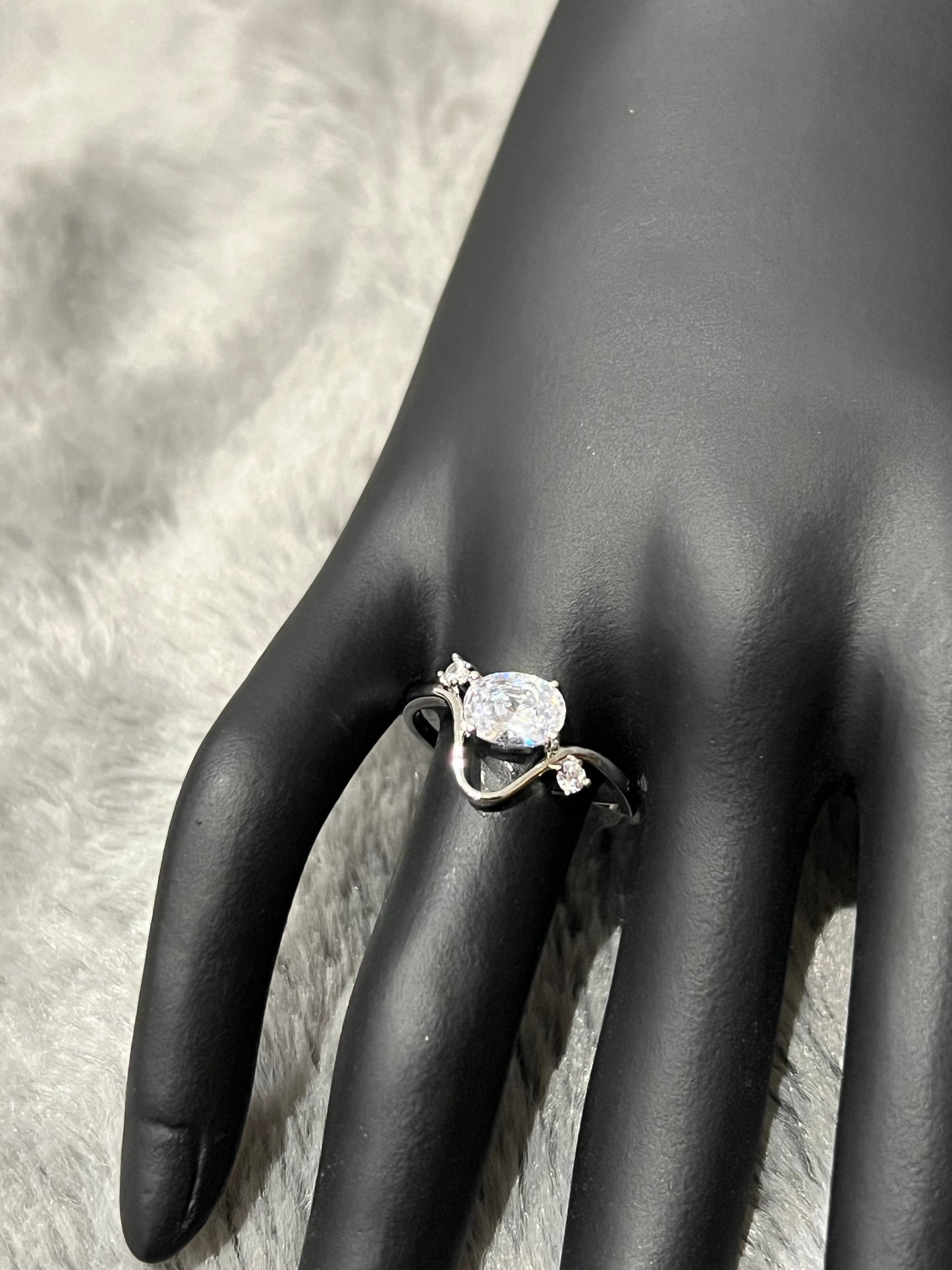 Oval Serenity Diamond Ring