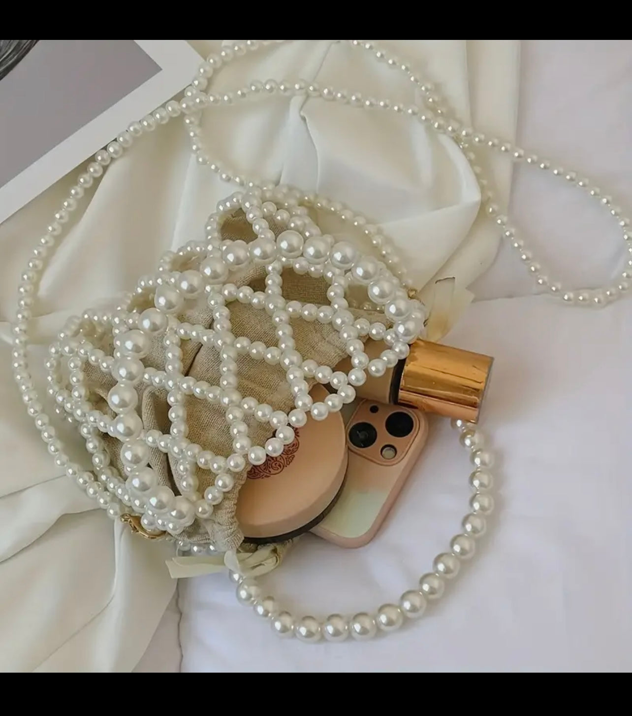 Pearlescent Elegance Clutch