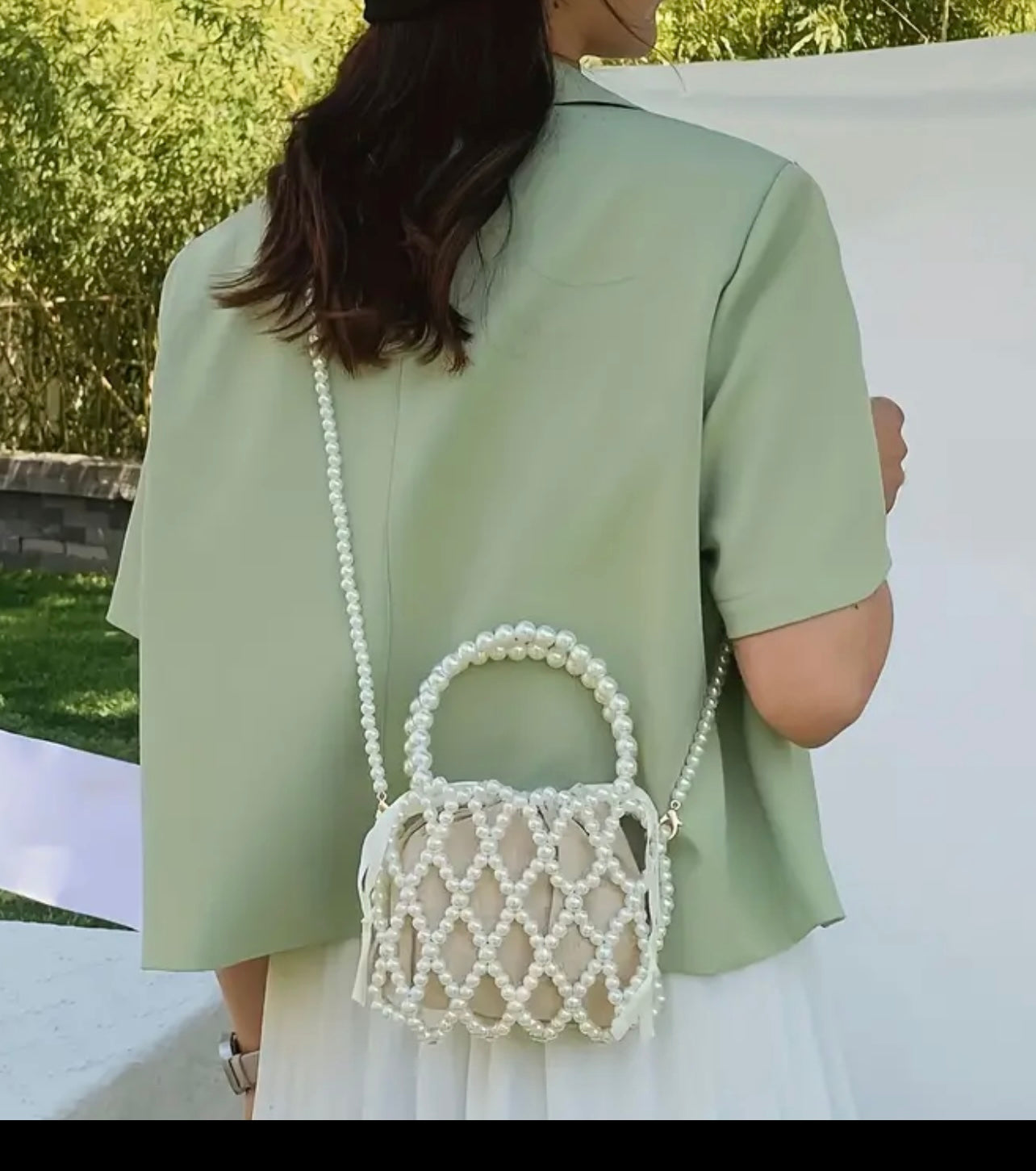 Pearlescent Elegance Clutch